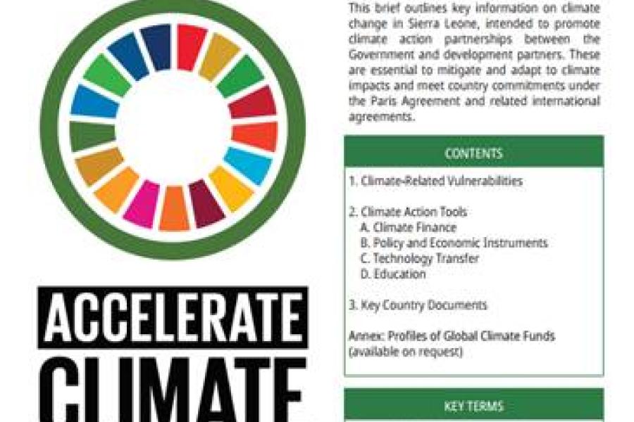 Climate Action for Sierra Leone partnership resource brief. | United